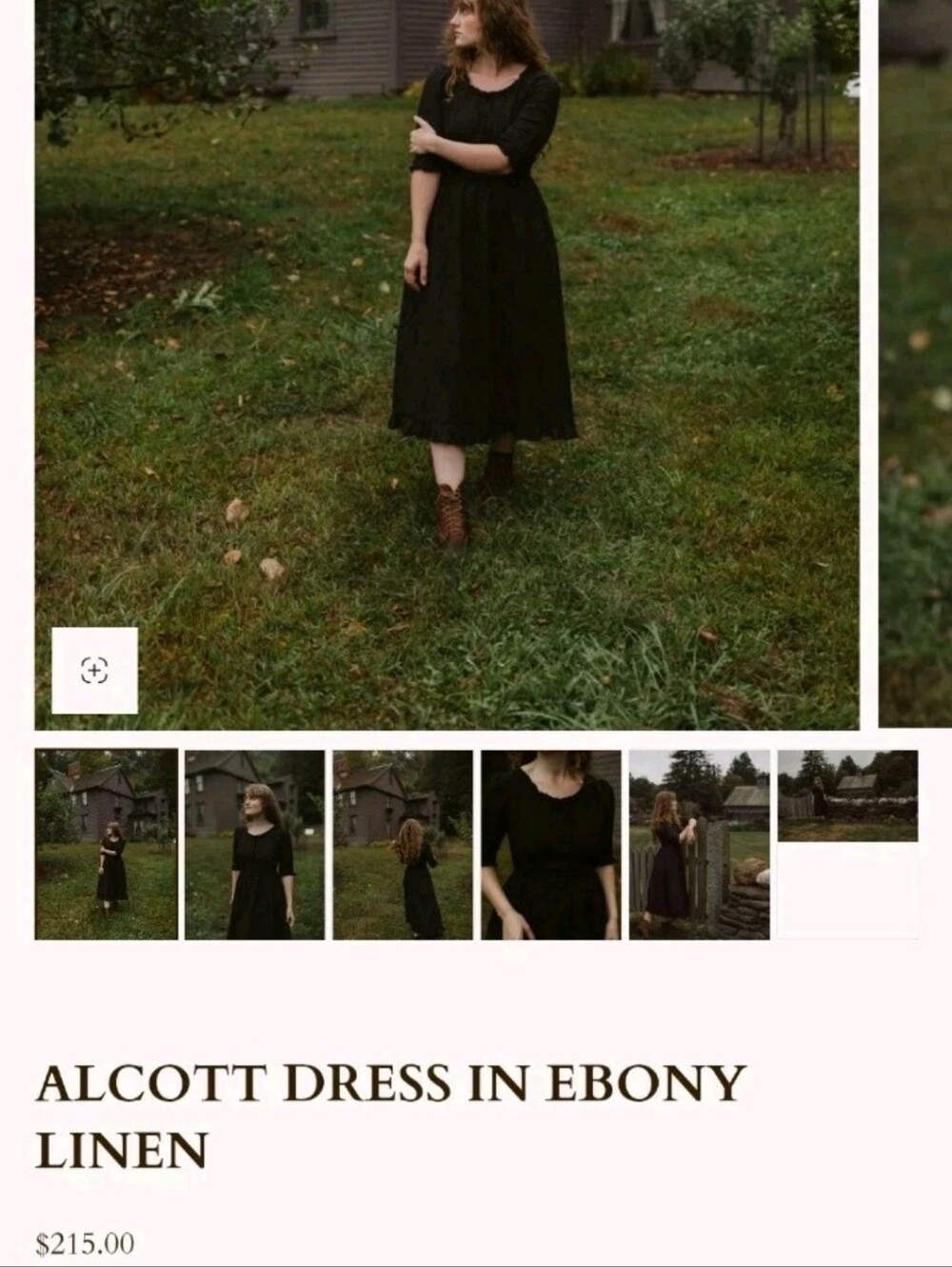 Wilder Collective Clothing Alcott Women's Midi Dress in Black, XS